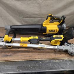 AS-IS DEWALT 20V MAX Cordless Battery Powered String Trimmer & Blower Combo Kit with (1) 4 Ah Battery & Charger
