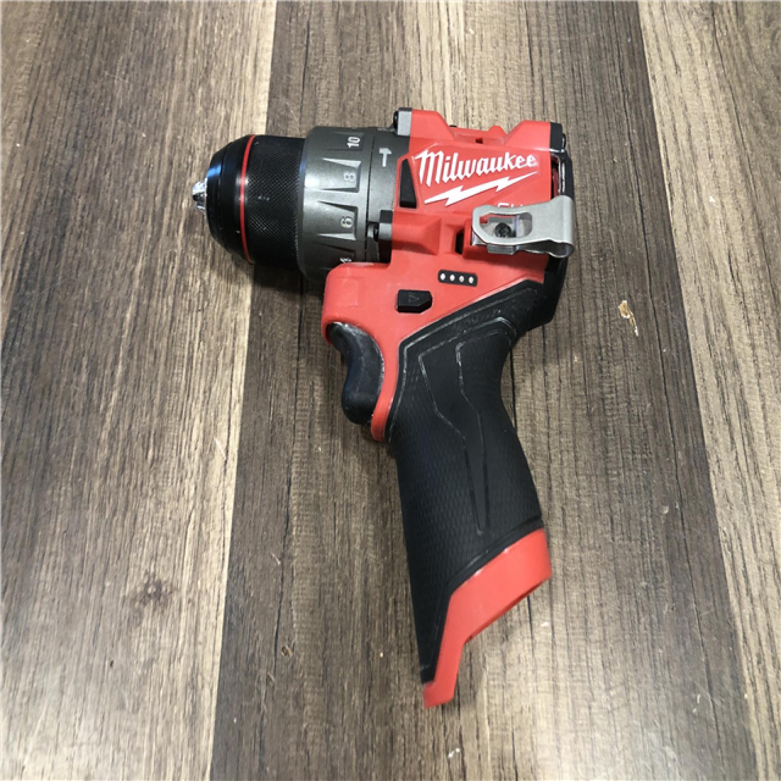 AS-IS Milwaukee FUEL 12V Lithium-Ion Brushless Cordless 1/2 in. Hammer Drill (Tool-Only)