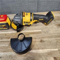HOUSTON LOCATION - AS-IS DeWalt Flexvolt 60V Max Cordless Grinder  4.5 in; 6 in  Kit  W/ (2) BATTERY & CHARGER (DCG418X2)