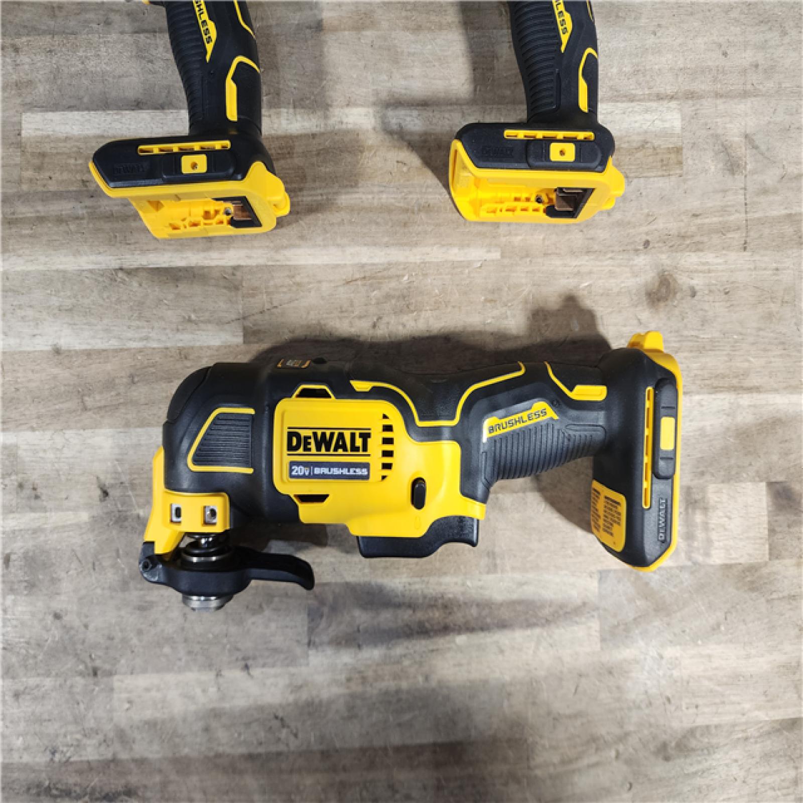HOUSTON LOCATION - AS-IS DeWalt 20V MAX ATOMIC Cordless Brushless 3 Tool Combo Kit