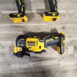 HOUSTON LOCATION - AS-IS DeWalt 20V MAX ATOMIC Cordless Brushless 3 Tool Combo Kit