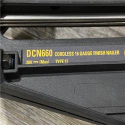 AS-IS DEWALT 20V MAX XR 16-Gauge Electric Cordless Angled Finishing Nailer Kit