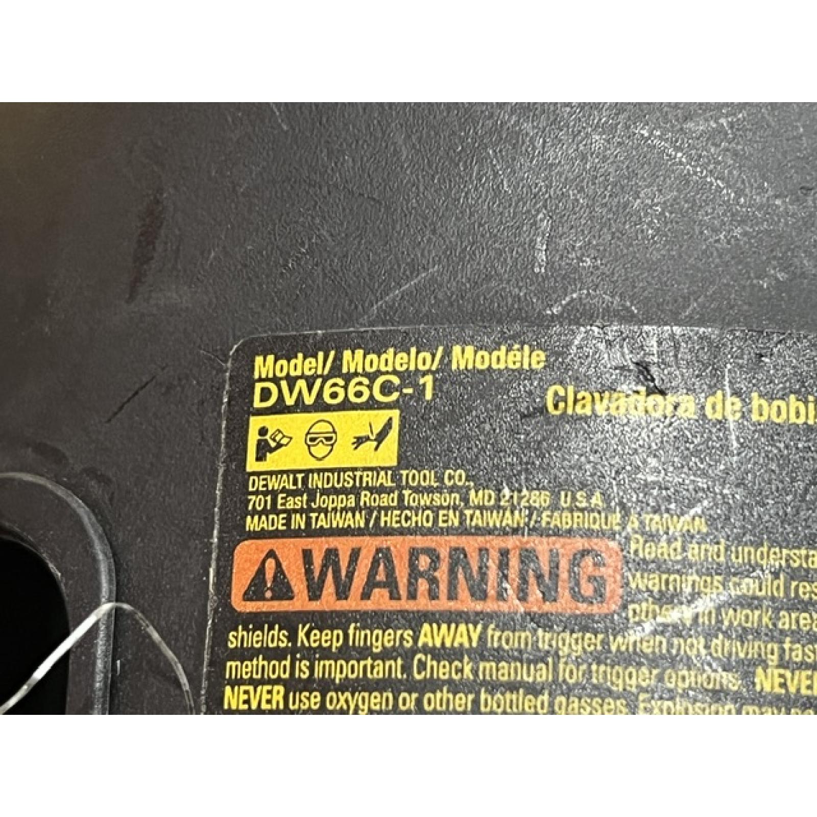 AS-IS DEWALT Pneumatic 15-Degree Coil Corded Siding Nailer