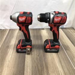 AS-IS Milwaukee 18V Lithium-Ion Cordless Drill Driver/Impact Driver Combo Kit