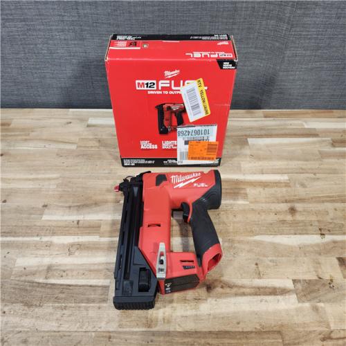 HOUSTON LOCATION - AS-IS Milwaukee FUEL 12-Volt Lithium-Ion Brushless Cordless 18-Gauge 1-1/2 in. Compact Brad Nailer (Tool Only)