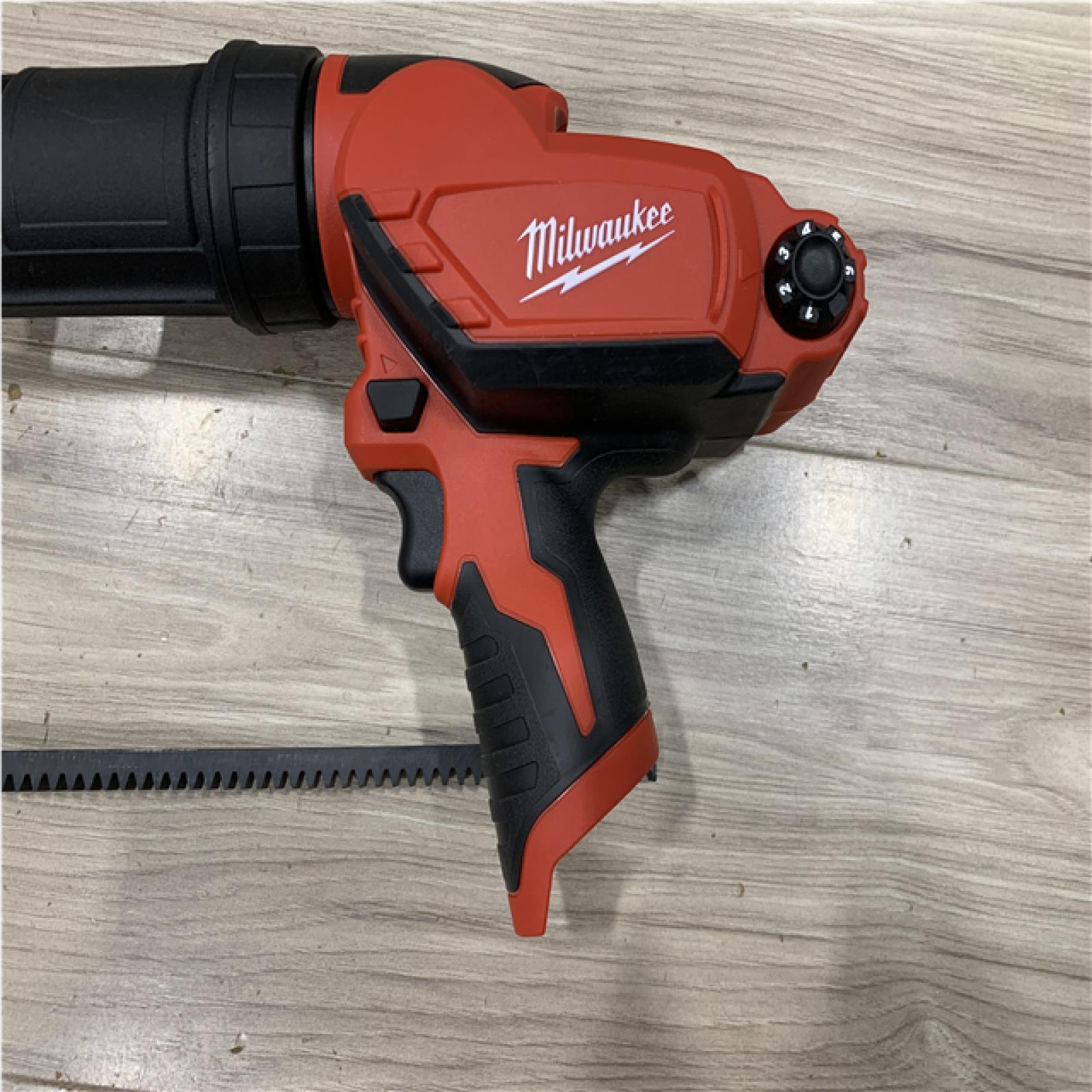 AS-IS Milwaukee 12V Lithium-Ion Cordless 10 oz. Adhesive and Caulk Gun (Tool-Only)