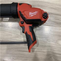 AS-IS Milwaukee 12V Lithium-Ion Cordless 10 oz. Adhesive and Caulk Gun (Tool-Only)