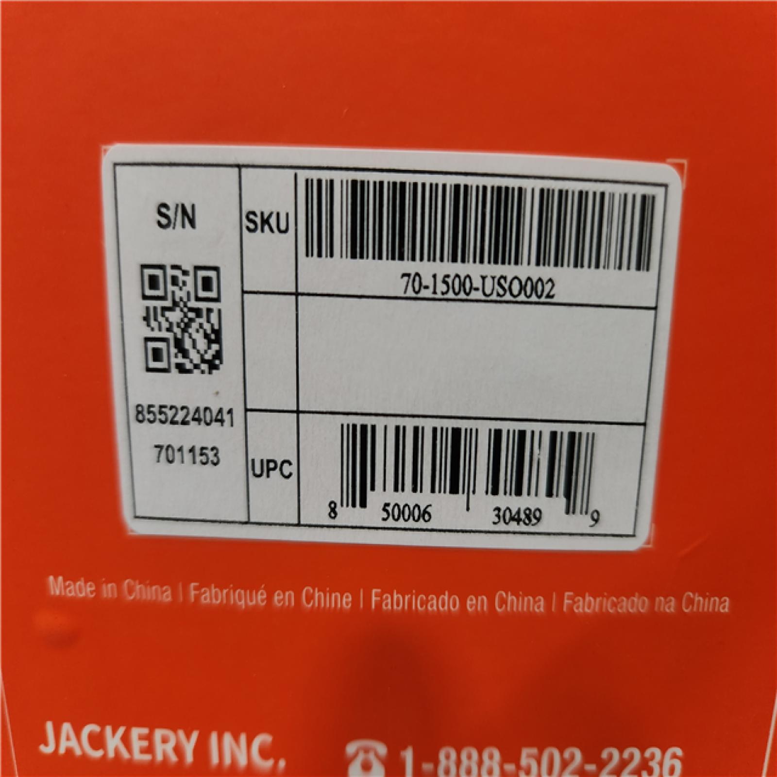Phoenix Location NEW Jackery Explorer 1500, 1534Wh/1800W Model No. JSG-1500B