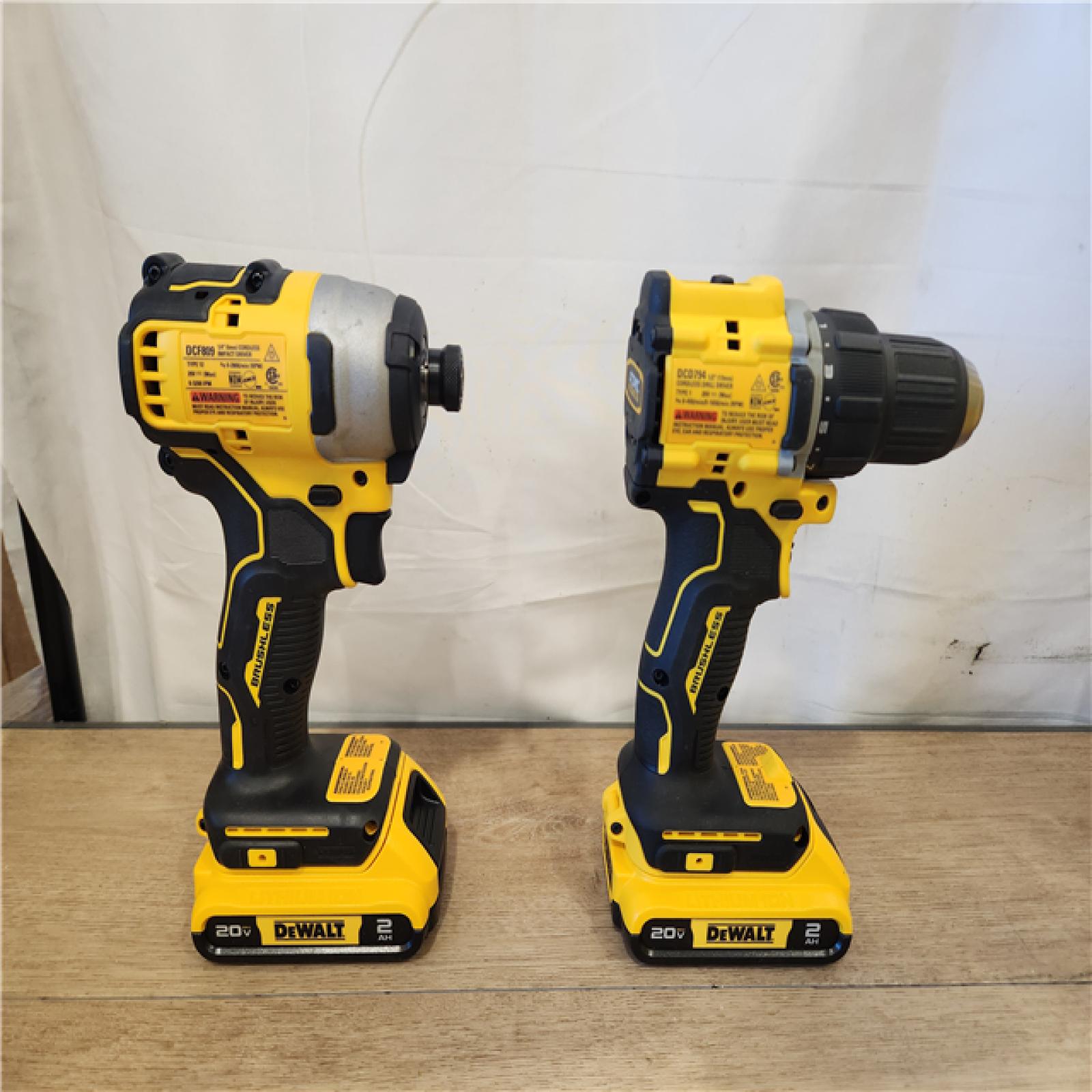 AS-IS- DEWALT ATOMIC 20-Volt MAX Lithium-Ion Cordless (2-Tool) Combo Kit