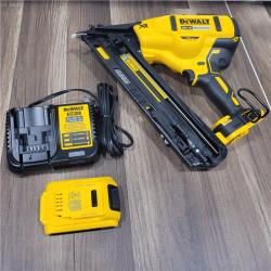 AS-IS DEWALT 20V MAX XR 15 Ga. Cordless 34 Deg Nailer 20 V