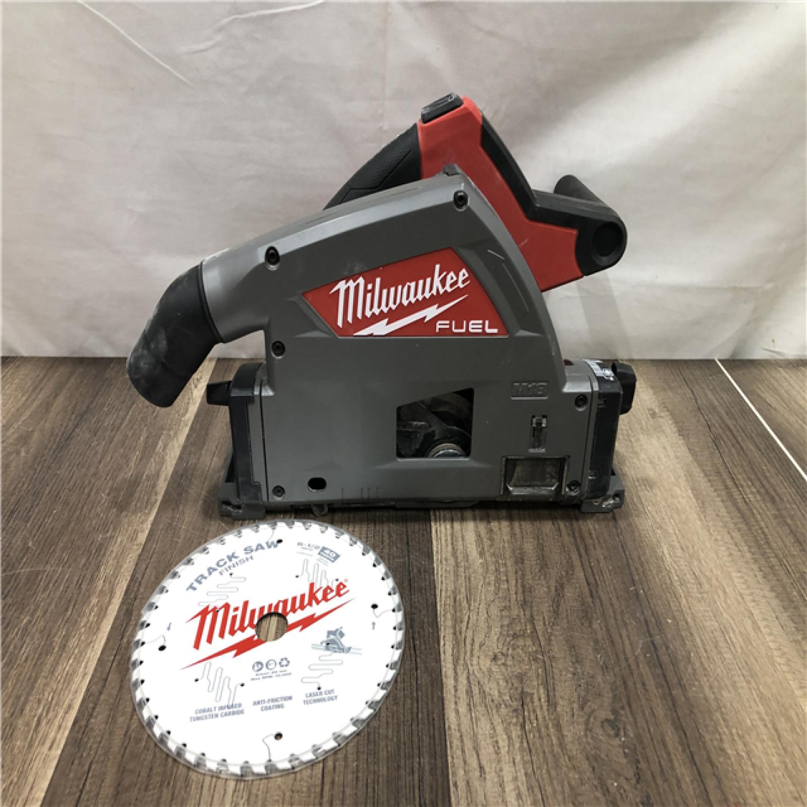 AS-IS Milwaukee FUEL 18V Lithium-Ion Cordless Brushless 6-1/2 in. Plunge Cut Track Saw (Tool-Only)