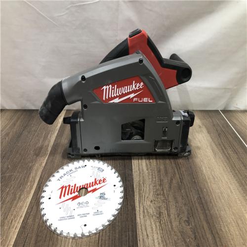 AS-IS Milwaukee FUEL 18V Lithium-Ion Cordless Brushless 6-1/2 in. Plunge Cut Track Saw (Tool-Only)