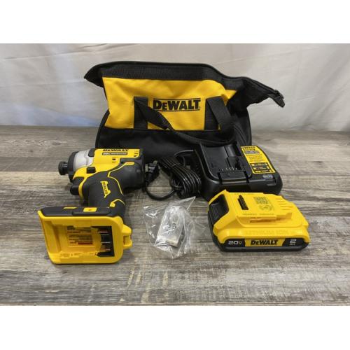 AS-IS DEWALT Atomic 20V Max Lithium-Ion Brushless Cordless Compact 1/4 in. Impact Driver Kit