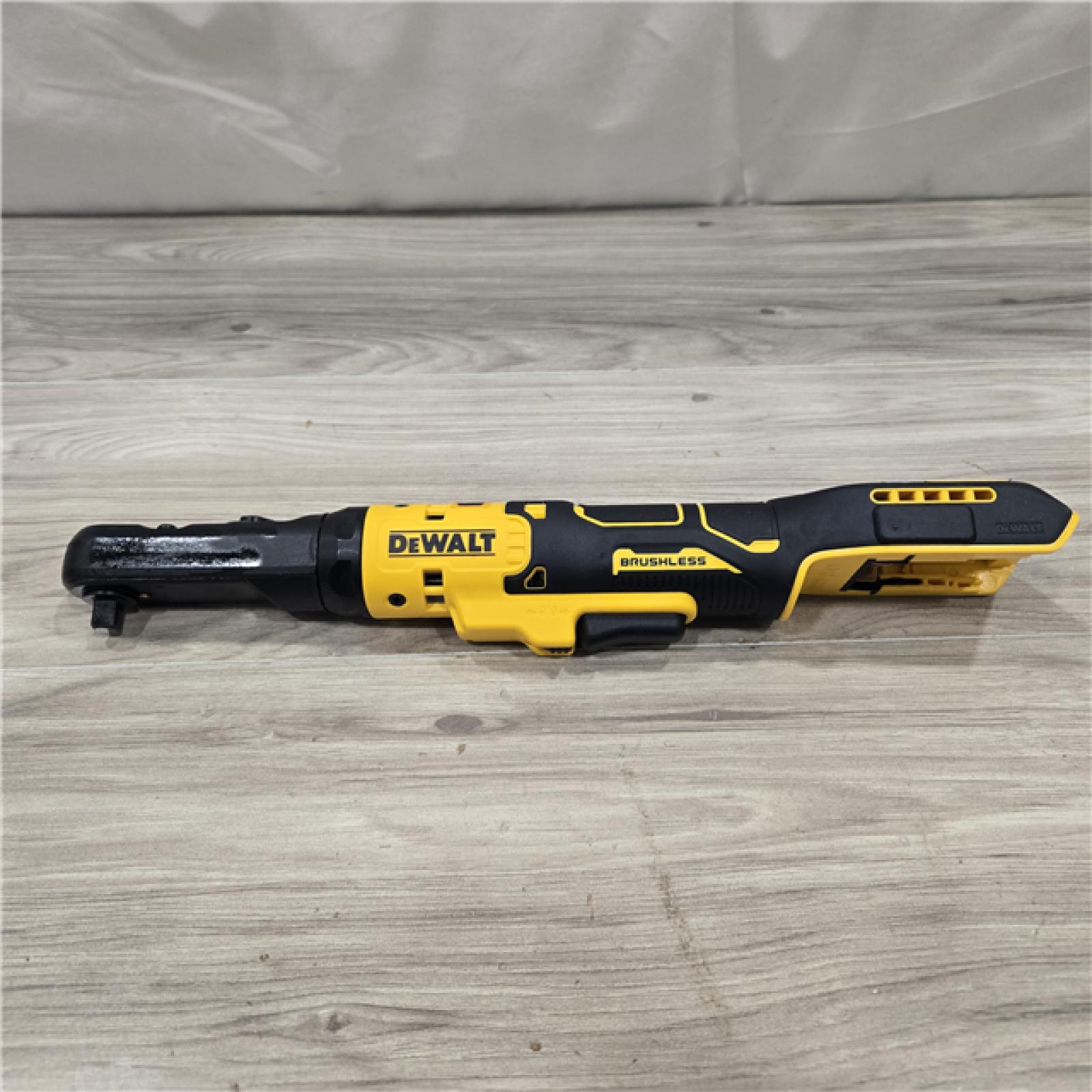 AS-IS DeWalt 20-Volt Cordless 3/8 in. to 1/2 in. Ratchet (Tool-Only)
