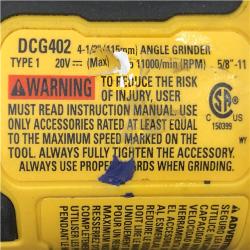 AS-IS DEWALT ATOMIC 20V MAX Cordless 4-1/2 in. Angle Grinder with Paddle Switch (Tool Only)
