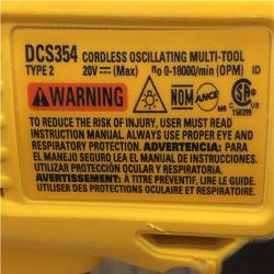 AS-IS DEWALT ATOMIC 20V MAX Cordless Brushless Oscillating Multi Tool (Tool Only)