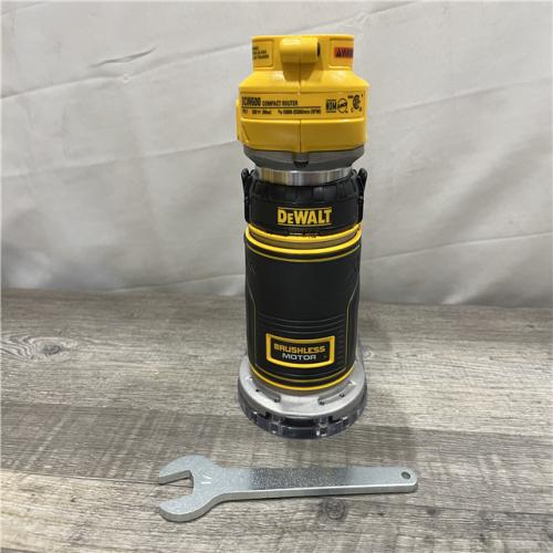 AS-IS DEWALT 20V MAX XR Cordless Brushless Fixed Base Compact Router (Tool Only)