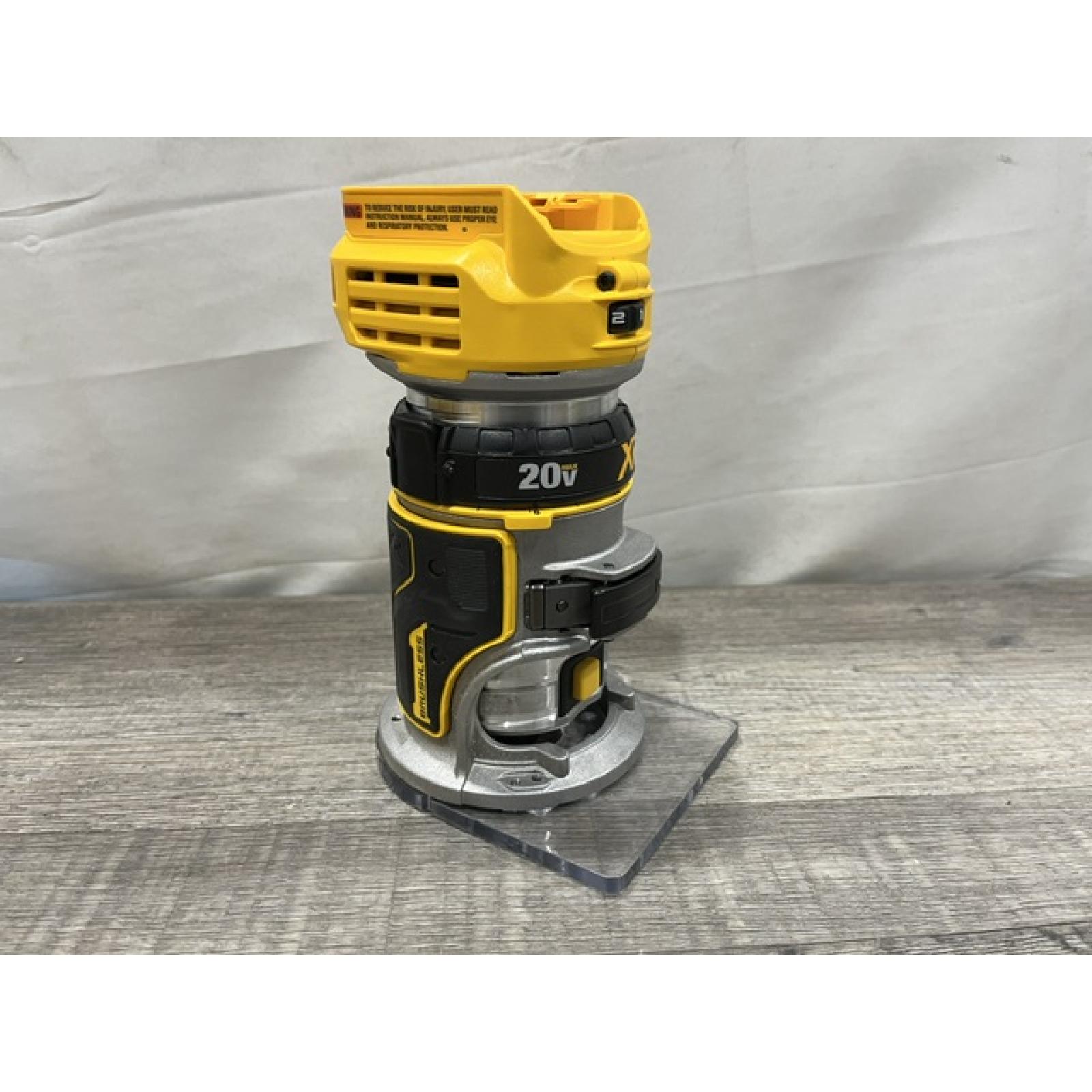AS-IS DEWALT 20V MAX XR Cordless Brushless Fixed Base Compact Router (Tool Only)