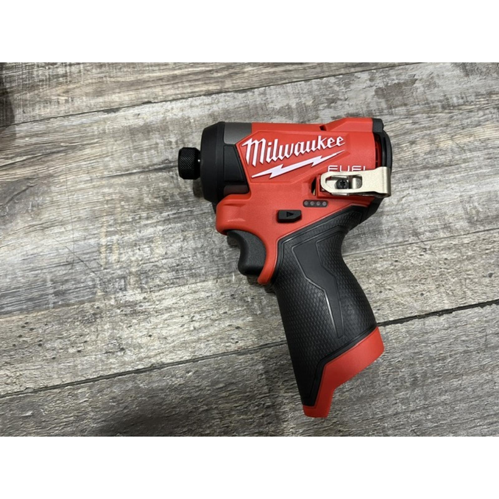 AS-IS Milwaukee FUEL 12-Volt Lithium-Ion Brushless Cordless Hammer Drill and Impact Driver Combo Kit