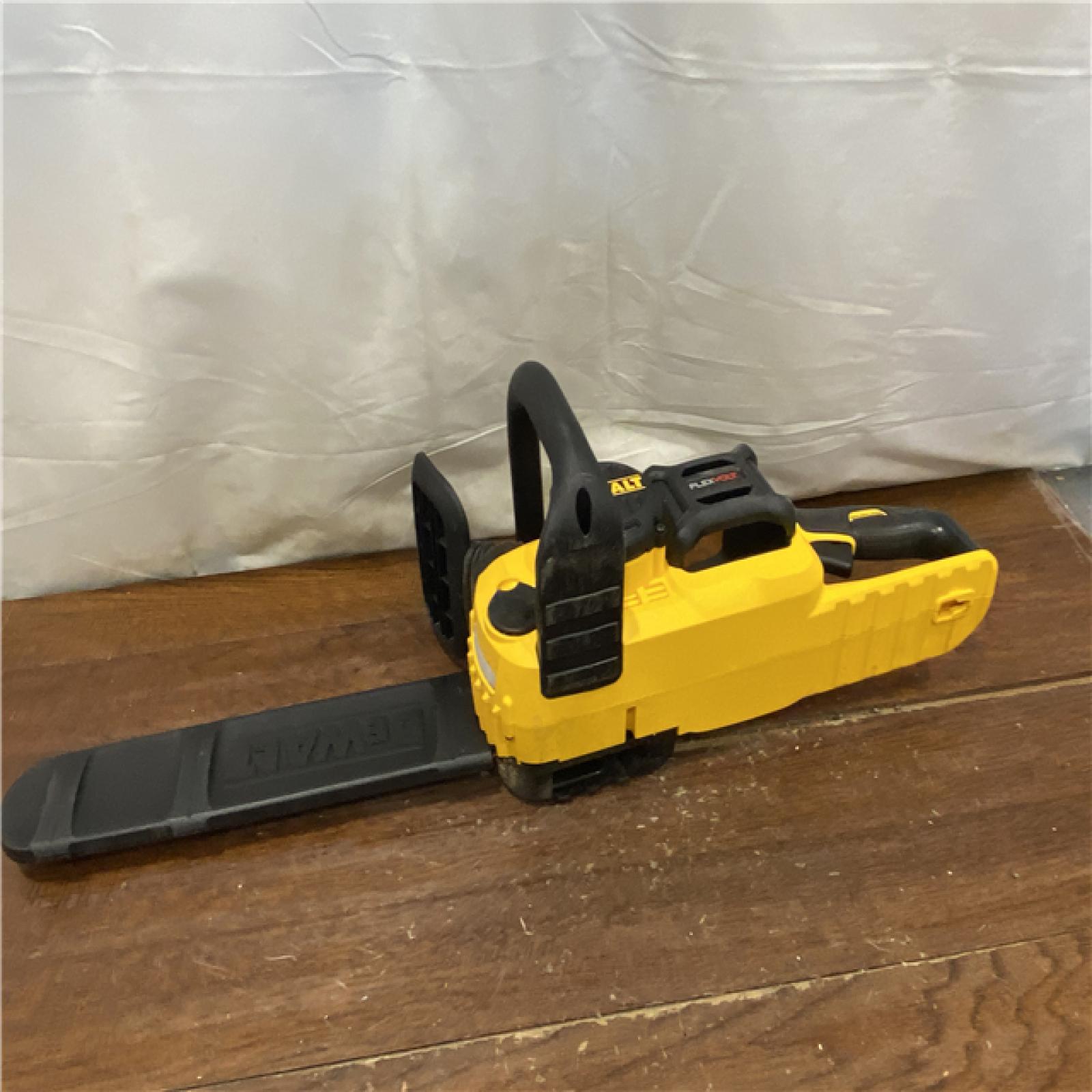 AS-IS DEWALT  FLEXVOLT 60V MAX 16in. Brushless Cordless Battery Powered Chainsaw Kit with (1) FLEXVOLT 2 Ah Battery & Charger