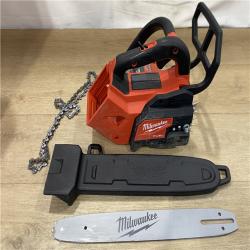 AS-IS Milwaukee FUEL 14 in. 18V Lithium-Ion Brushless Cordless Battery Top Handle Chainsaw (Tool Only)