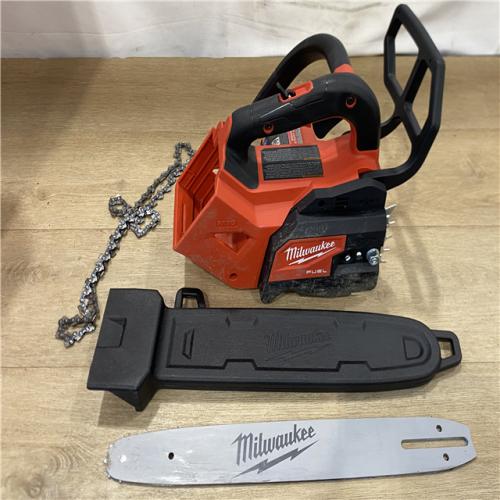 AS-IS Milwaukee FUEL 14 in. 18V Lithium-Ion Brushless Cordless Battery Top Handle Chainsaw (Tool Only)