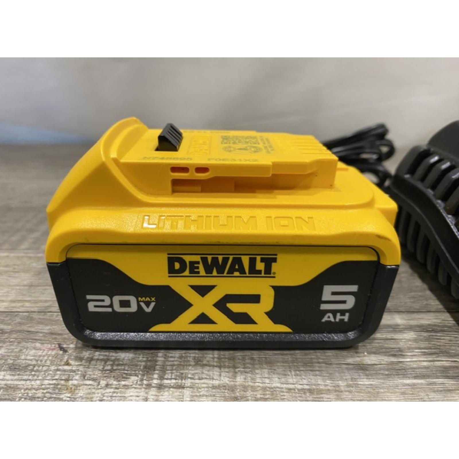 AS-IS DEWALT 20-Volt Maximum XR 5.0 Ah Battery Pack and Charger Kit