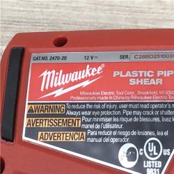 AS-IS Milwaukee 12-Volt Lithium-Ion Cordless PVC Pipe Shear (Tool-Only)