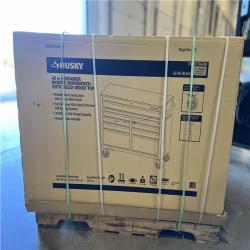 DALLAS LOCATION - Husky Tool Storage 46 in. W x 18 in. D 9-Drawer Mobile Workbench Cabinet in Gloss Black PALLET -(2 UNITS)