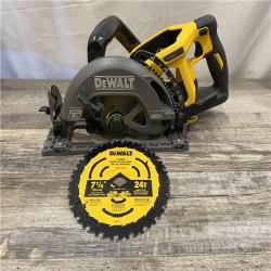 AS-IS DEWALT FLEXVOLT 60V MAX Cordless Brushless 7-1/4 in. Wormdrive Style Circular Saw (Tool Only)