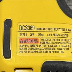 AS-IS DEWALT ATOMIC 20V MAX Cordless Brushless Compact Reciprocating Saw (Tool Only)