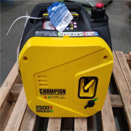 CALIFORNIA AS-IS CHAMPION DUAL FUEL PORTABLE GENERATOR