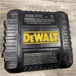 AS-IS DEWALT 20V MAX Lithium-Ion 6.0 Ah Battery and Charger