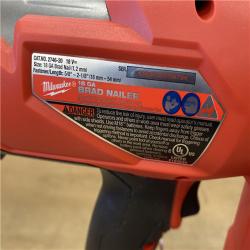 AS-IS Milwaukee FUEL 18-Volt Lithium-Ion Brushless Cordless Gen II 18-Gauge Brad Nailer (Tool-Only)