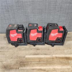 HOUSTON LOCATION - AS-IS MILWAUKEE 3 LASER TOOL COMBO