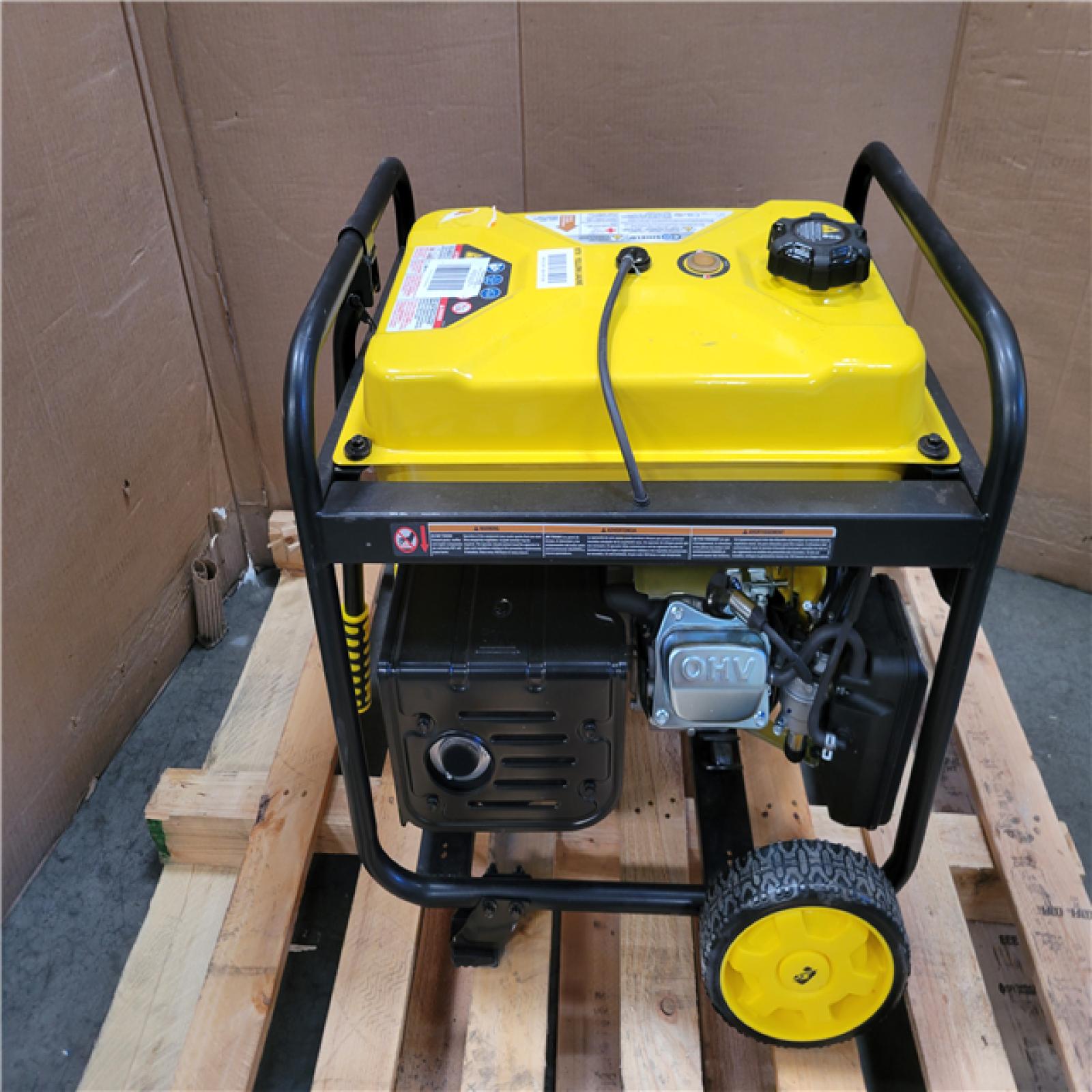CALIFORNIA AS-IS CHAMPION 5 300 STARTING WATT 4 250 RUNNING WATT DUAL FUEL GENERATOR
