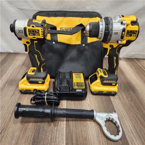 AS-IS- DEWALT 20V MAX XR 2-Tool Combo Kit with POWERPACK