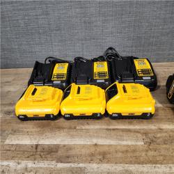 HOUSTON LOCATION - AS-IS (APPEARS LIKE NEW) (3) DeWalt ATOMIC 20-Volt Lithium-Ion Cordless 1/2 in. Compact Hammer Drill with 3.0Ah Battery  Charger and Bag
