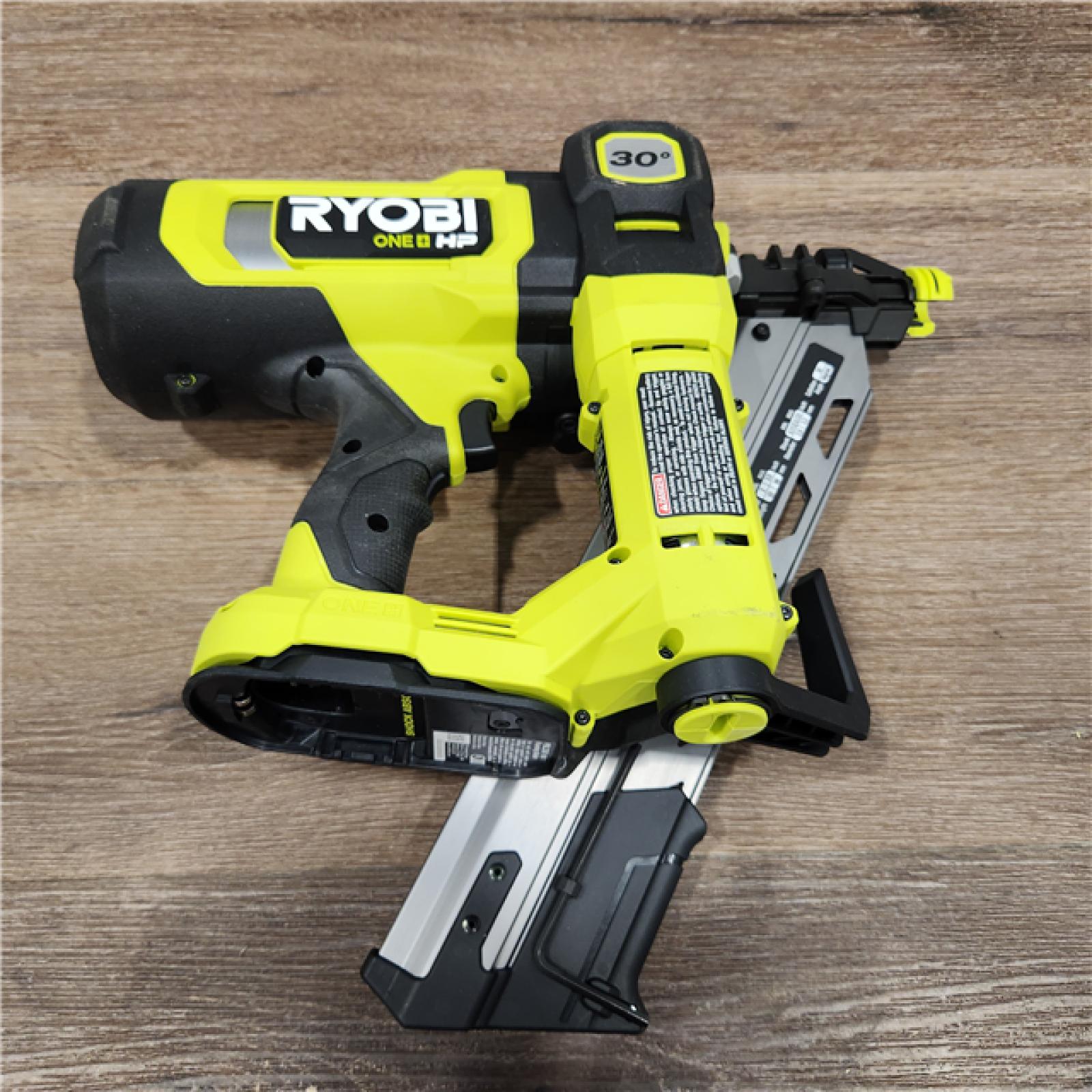 AS-IS RYOBI ONE+ HP 18V Brushless Cordless AirStrike 30Â° Framing Nailer (Tool Only)