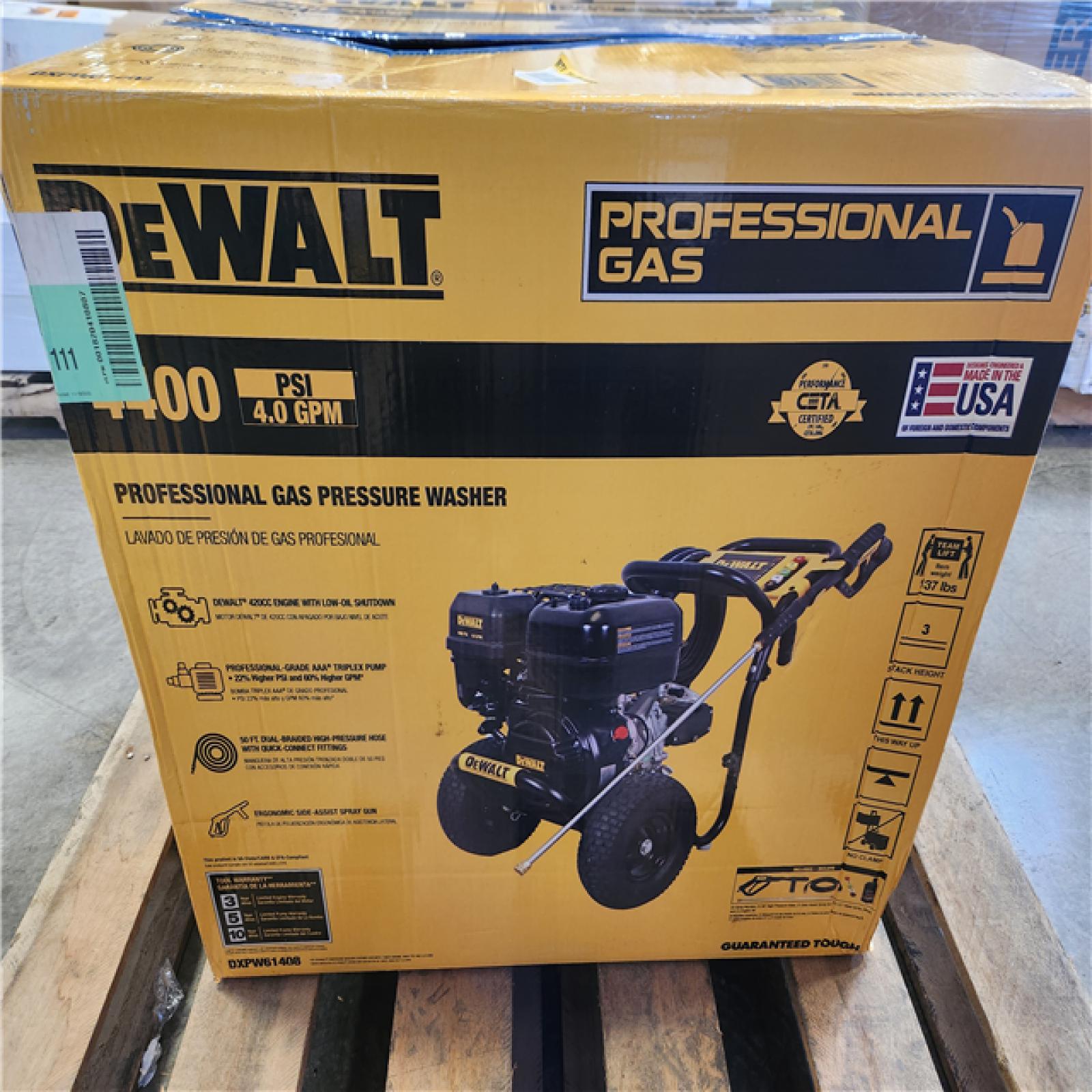 Phoenix NEW DEWALT 4400 PSI 4.0 GPM Gas Pressure Washer with 420cc Engine  Triplex Pump  Commercial Cold Water Power Washer
