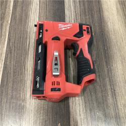 AS-IS Milwaukee 12-Volt Lithium-Ion Cordless 3/8 in. Crown Stapler (Tool-Only)
