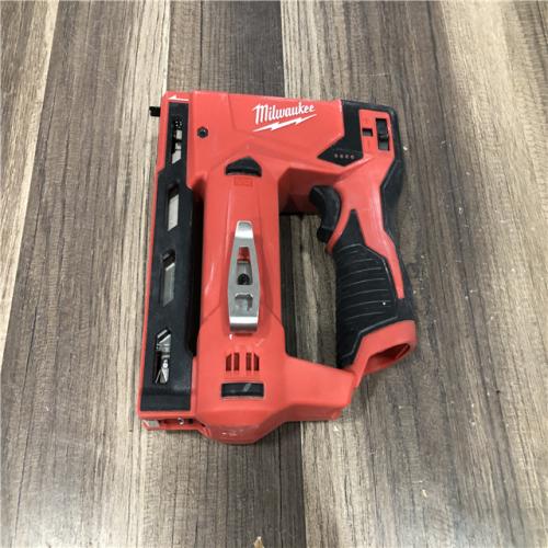 AS-IS Milwaukee 12-Volt Lithium-Ion Cordless 3/8 in. Crown Stapler (Tool-Only)