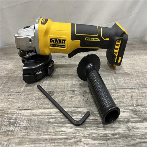 AS-IS DEWALT 20V MAX Cordless Brushless 4-1/2 in. Angle Grinder with Paddle Switch (Tool Only)