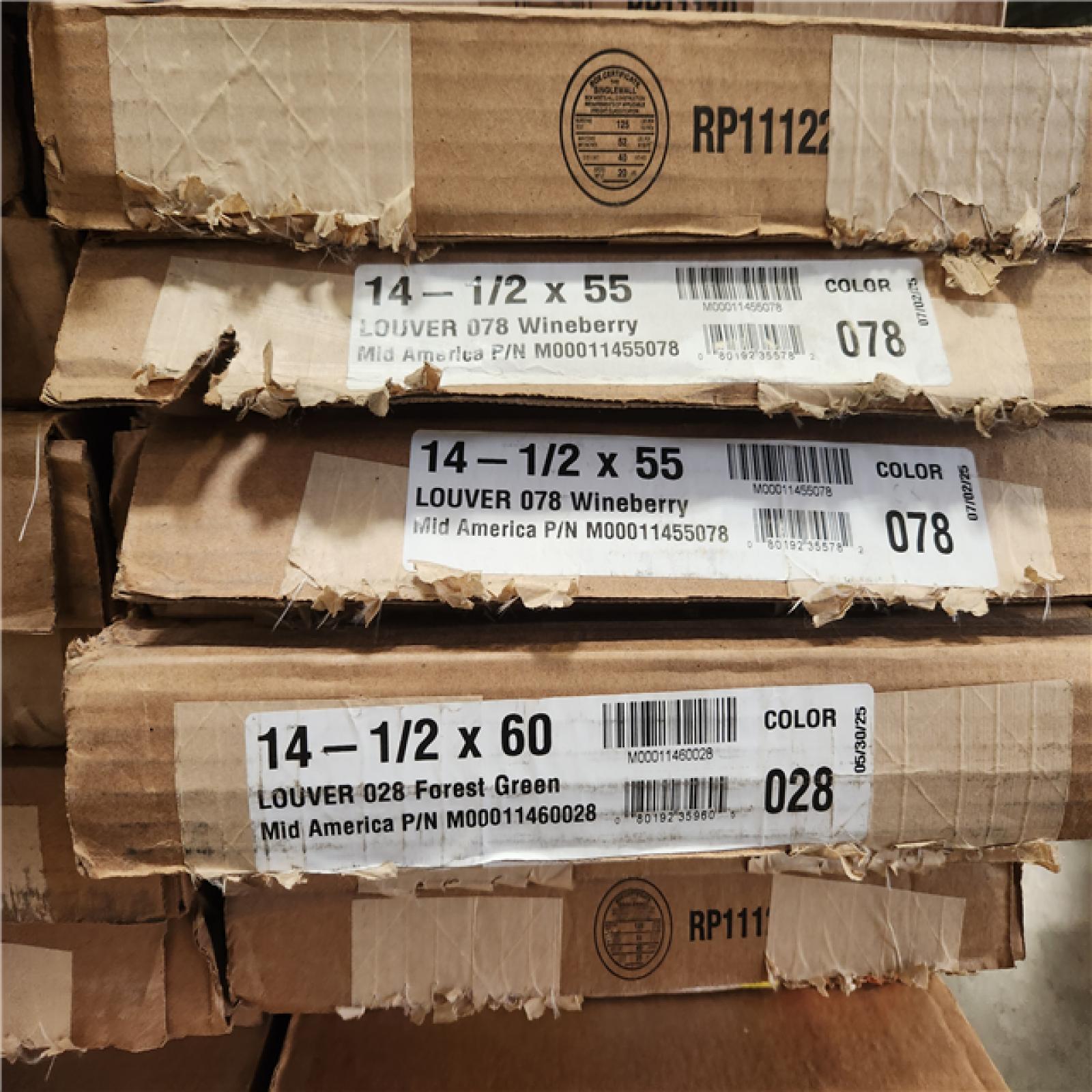 Phoenix Builders Edge Louvered Vinyl Exterior Shutters Pair Pallet (60-Boxes)