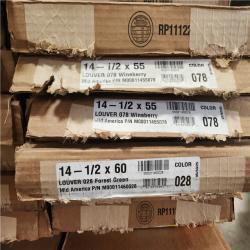 Phoenix Builders Edge Louvered Vinyl Exterior Shutters Pair Pallet (60-Boxes)