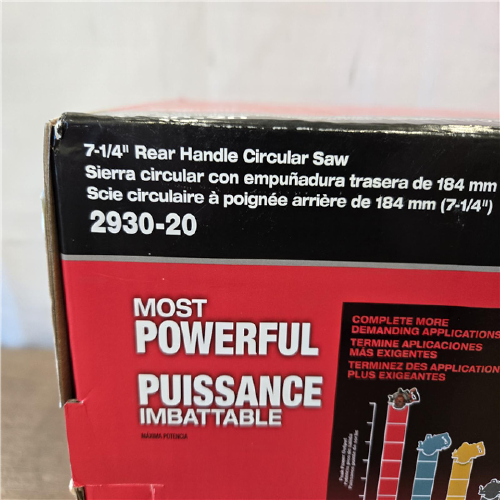 NEW!- Milwaukee FUEL 18V Cordless 7-1/4 in. Rear Handle Circular Saw (Tool-Only)