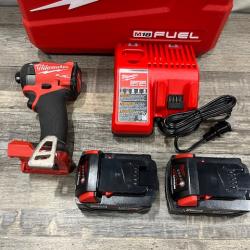 AS-IS Milwaukee FUEL 18V Lithium-Ion Brushless Cordless 1/4 in. Hex Impact Driver Kit