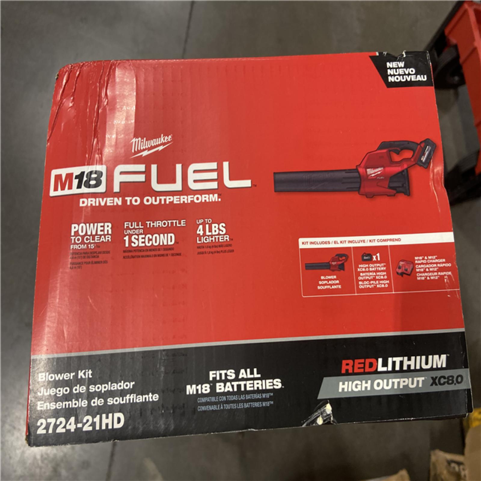 NEW! - Milwaukee Electric Tools 2724-21HD M18 Fuel Blower Kit (120 Mph)