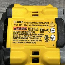 LIKE NEW - DEWALT 20V XR Lithium-Ion Cordless Brushless 1/2 in. Drill/Driver Kit