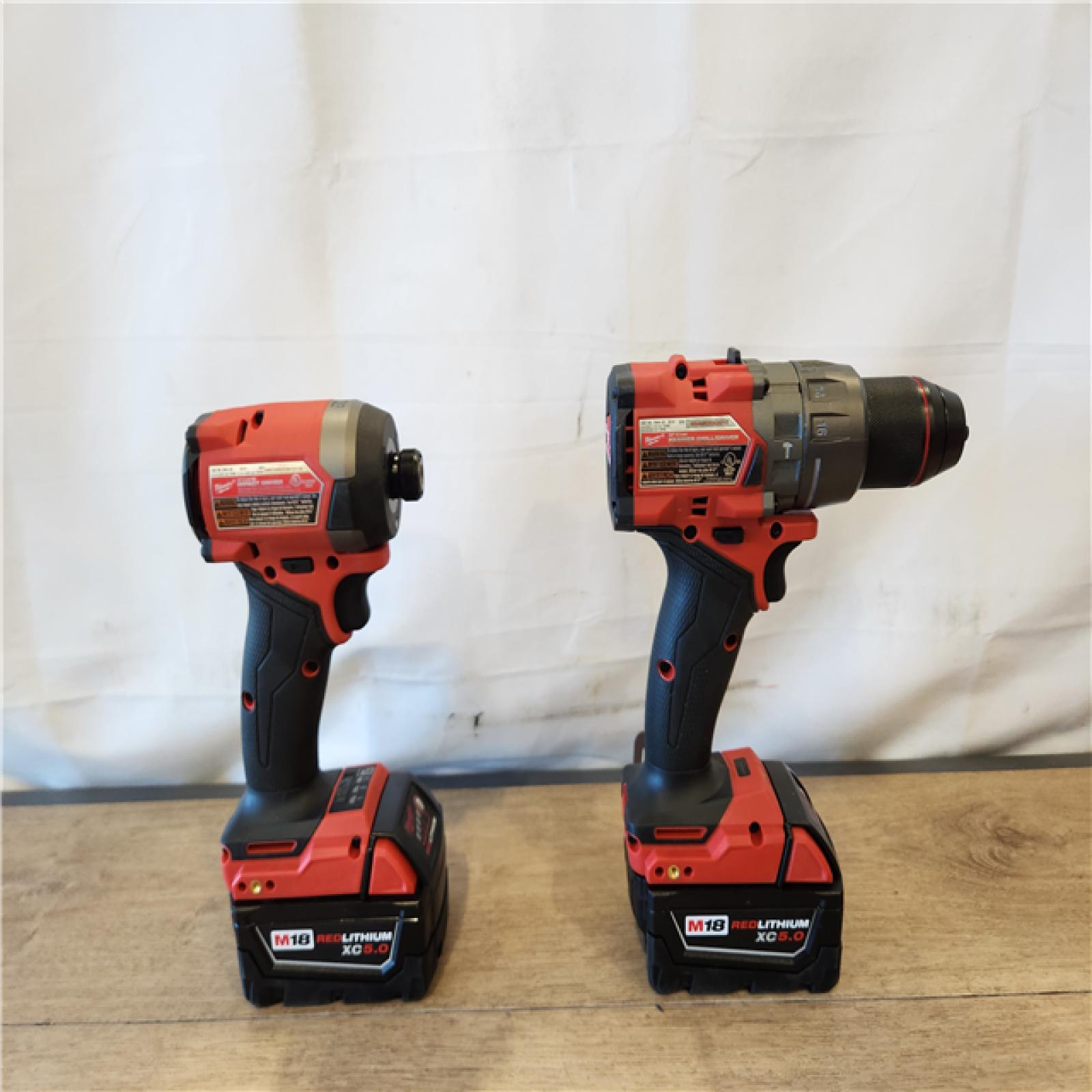 AS-IS- Milwaukee  FUEL 18V Lithium-Ion Brushless Cordless Hammer Drill and Impact Driver Combo Kit